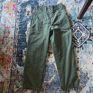 Army style high waist pants